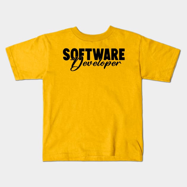 Software Developer Kids T-Shirt by Horisondesignz